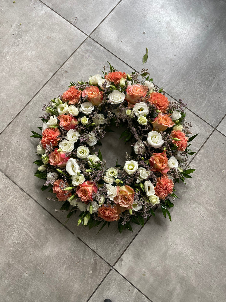 Funeral ring wreath