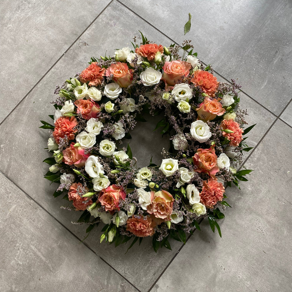 Funeral ring wreath