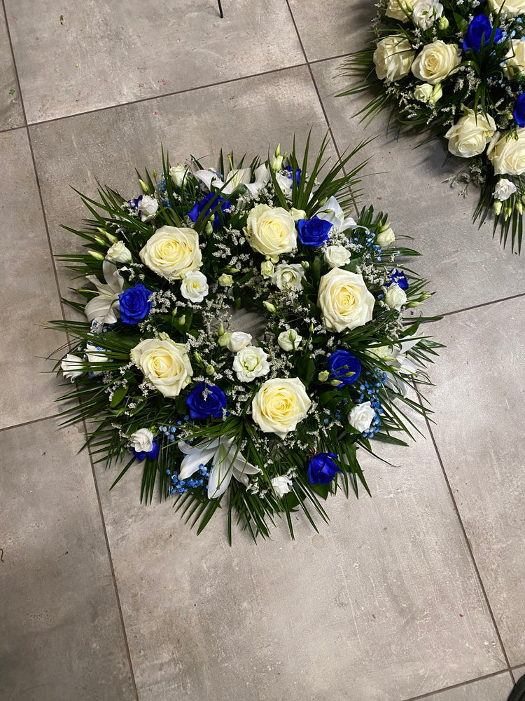 Funeral ring wreath