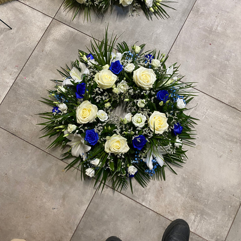 Funeral ring wreath