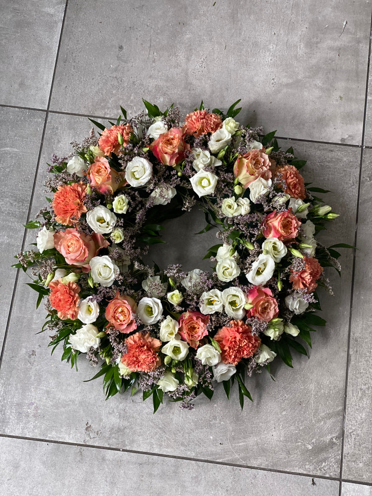 Funeral ring wreath