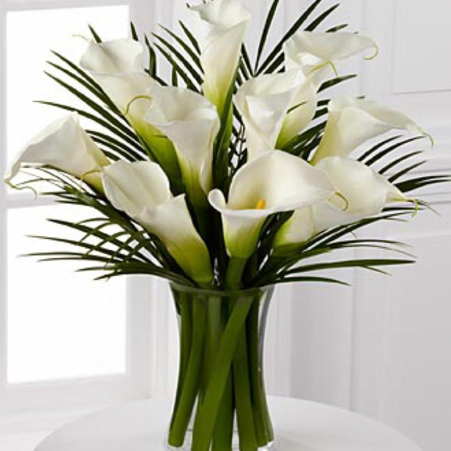 White calla bouquet