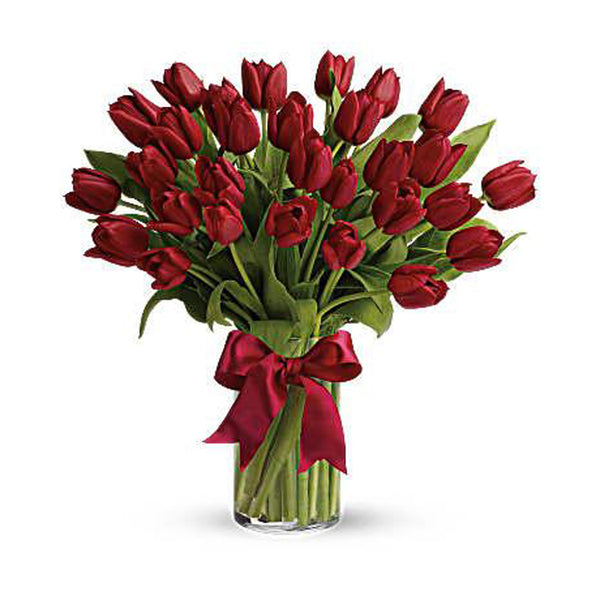 25 Red Tulips bouquet